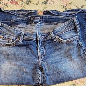 Silver Pioneer Blue Denim Jeans